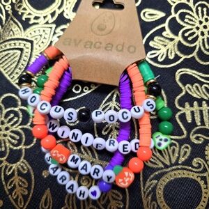 Clay bead bracelet set